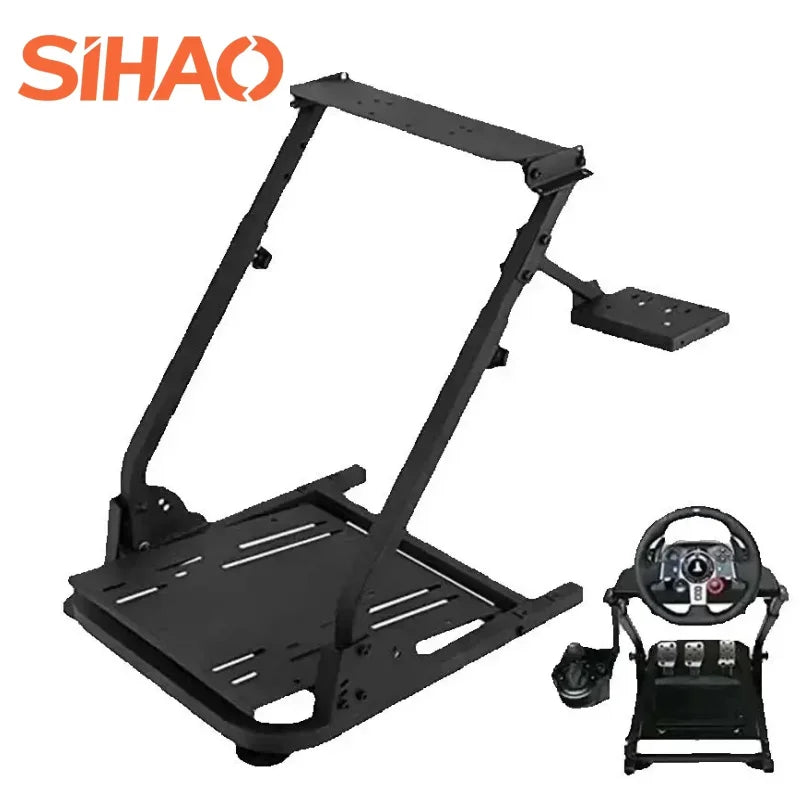 Racing Simulator Self-Career Steering Wheel Stand with Optional Shifter Mount for Xbox PS PlayStation for Logitech G27 G29 Gaming Wheel Stand Wheel Pedals