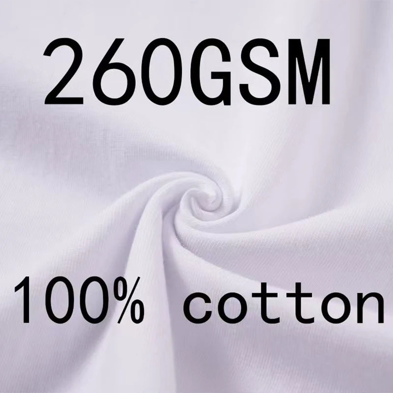Unisex Långärmad T-Shirt 2026 – 260g Bomull DIY Logotryck Casual Personlig Present Vit & Svart M–XXL