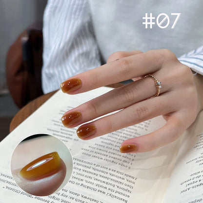 1-24pcs WS Jelly Jade Nude Pink Gel Nail Polish Natural Pink Translucent Color LED UV Gel Soak Off For Home Salon Nail Art DIY