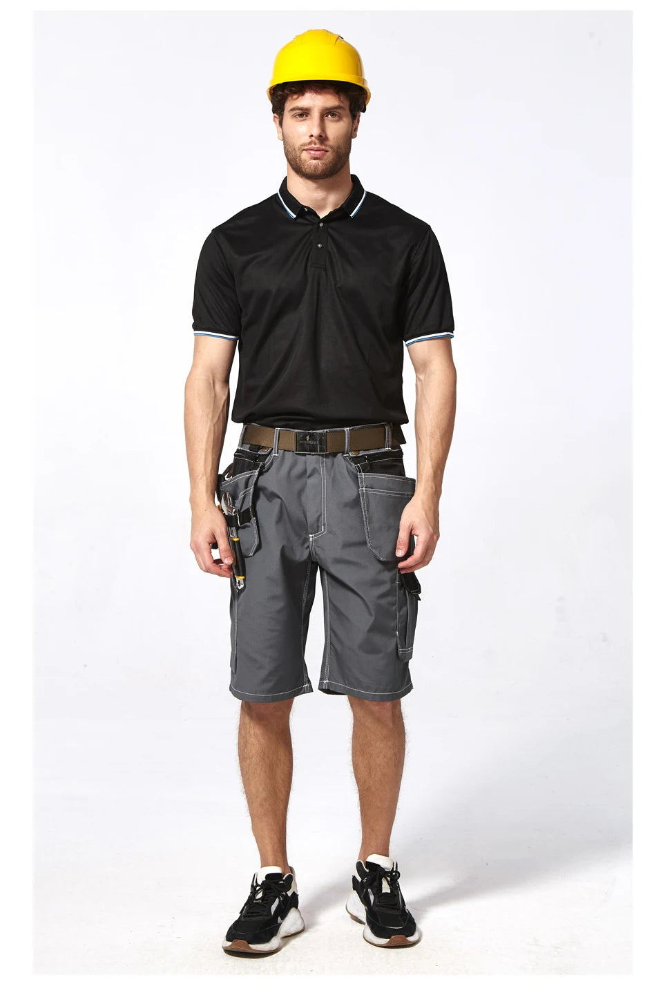 Men's durable multi-pocket work pants cargo work shorts workwear for Men