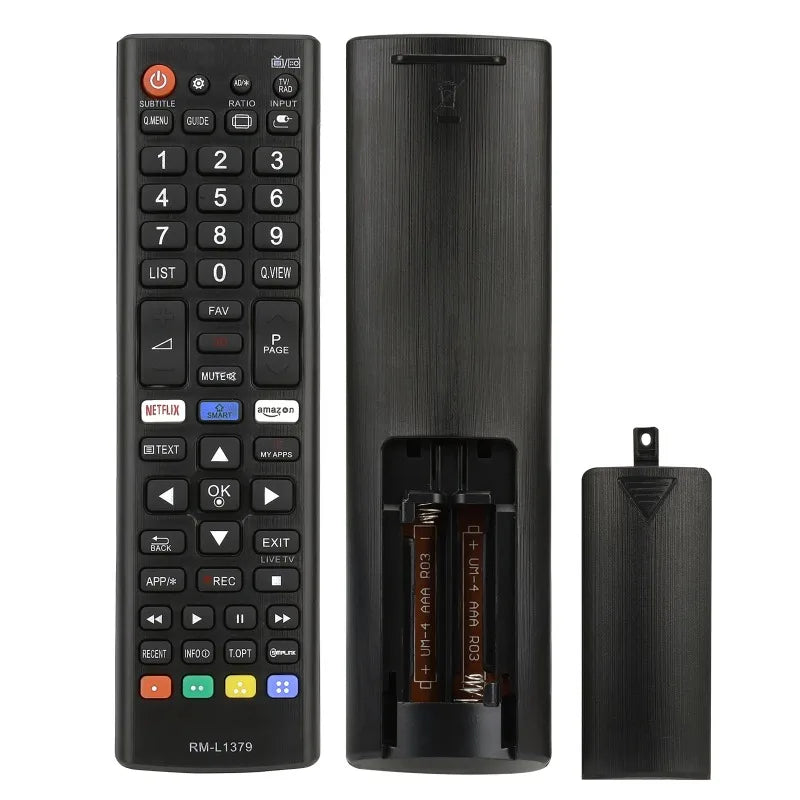Ersättningsfjärrkontroll för LG TV – AKB75095307 med Netflix- och Prime Video-knappar