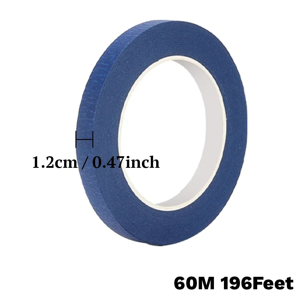 Blå maskeringstejp 60 meter – 12–48 mm, 1- eller 2-pack