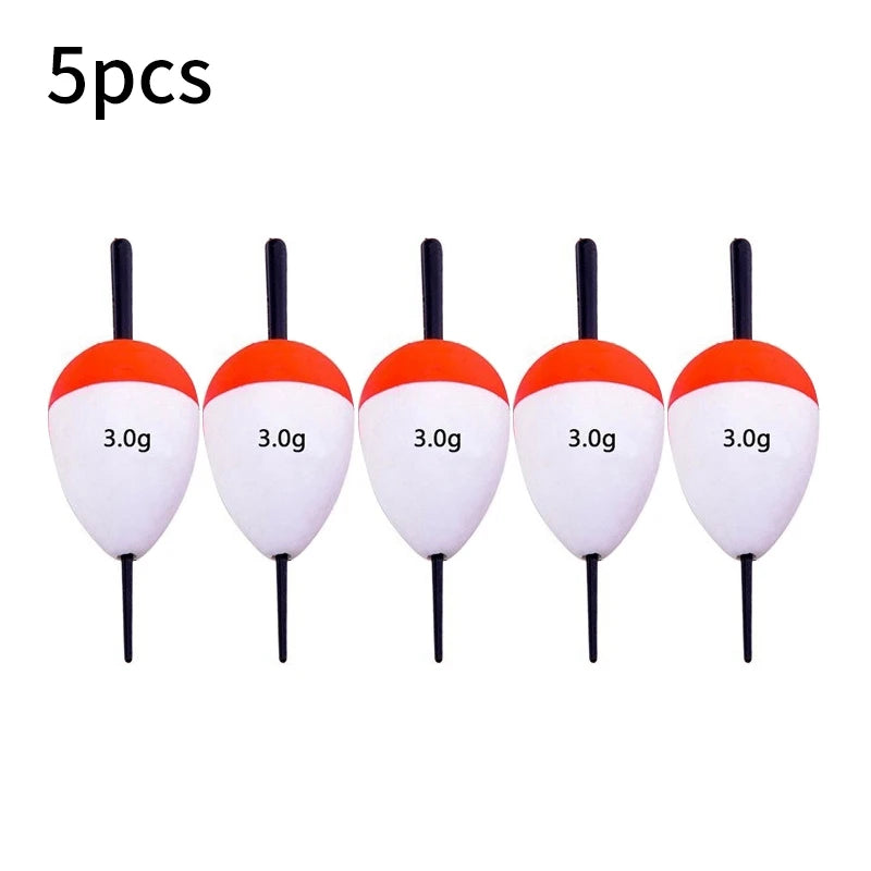 5pcs Foam Fishing Floats EVA Fish Floats Bait Fishing Buoys 2g/3g/5g/10g/15g/ 20g/35g/40g/60g Buoy Flotador Fishing Accessories