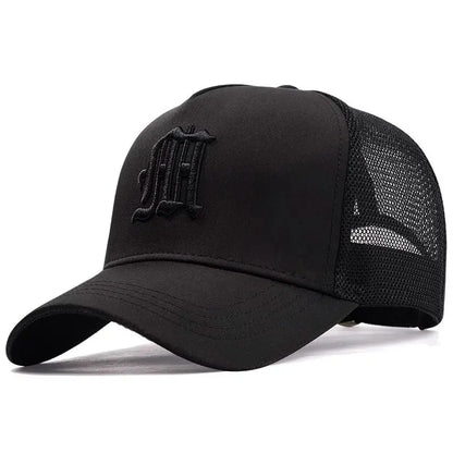 New Hat Men's Summer Thin High Top Baseball Cap Tide Big Head Fence Mesh Breathable Cap Sunscreen Sun Hat