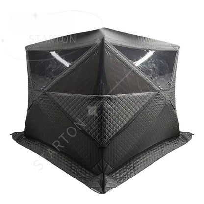 Portable Sauna Tent Easy Set Up 3-Layer to Keep Warm  Waterproof Oxford for Family Dry Sauna