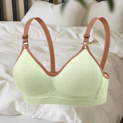 Close-fitting Wireless Deep V Bra Shockproof Anti-sagging Brassiere for Women Thin Lingerie Push Up Underwear Girls Ladies