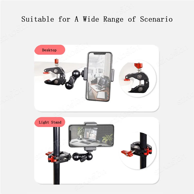 For Insta 360 X5 X4 X3 GO 3S Motorcycle Bicycle Clip Bracket for GoPro 13 12 11 DJI Action 6 Bike Selfie Stick Camera Accessory