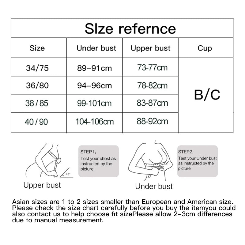 Plus Size Ultra-thin Lace Bras Women Sexy Exquisite Bras Non-padded Push Up Hollow Out Gathered Solid Underwear 34-40 B/C CUP