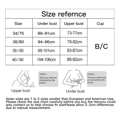 Plus Size Ultra-thin Lace Bras Women Sexy Exquisite Bras Non-padded Push Up Hollow Out Gathered Solid Underwear 34-40 B/C CUP