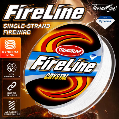 Thornsline Fireline Micro Fused Braid Line Single Strand 100M 200M 300M 500M Smooth Thin Abrasion Resistant Ice Fishing Line