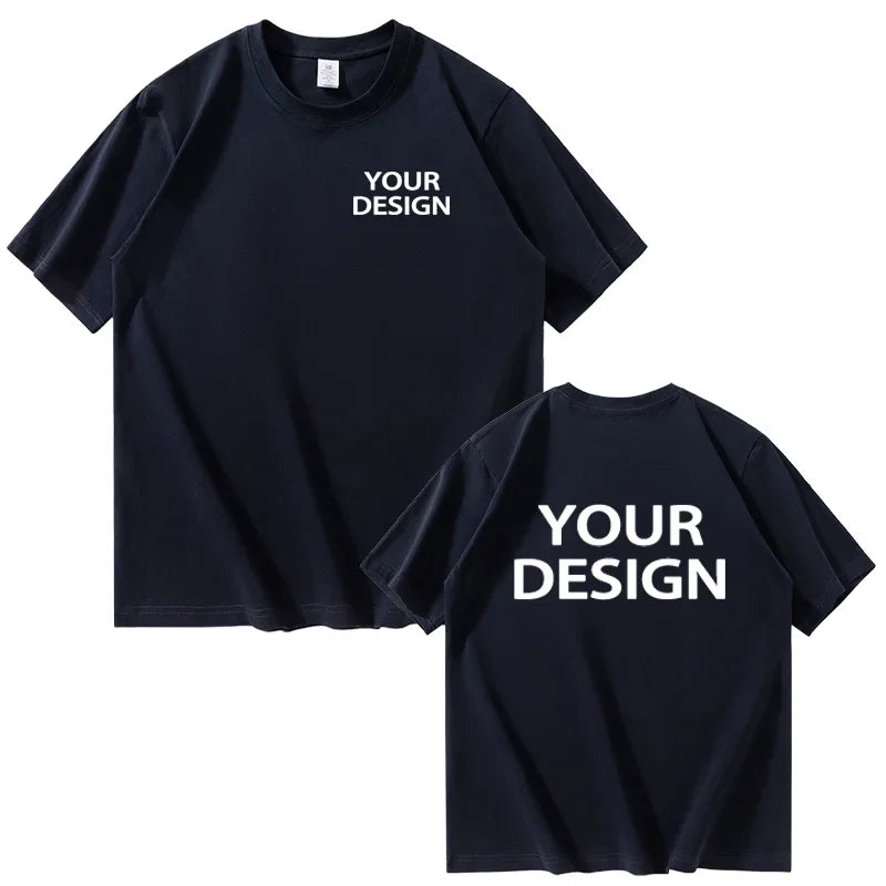 T-shirt i Bomull med Eget Tryck & Logotyp – Unisex, Lös Passform | XS–4XL