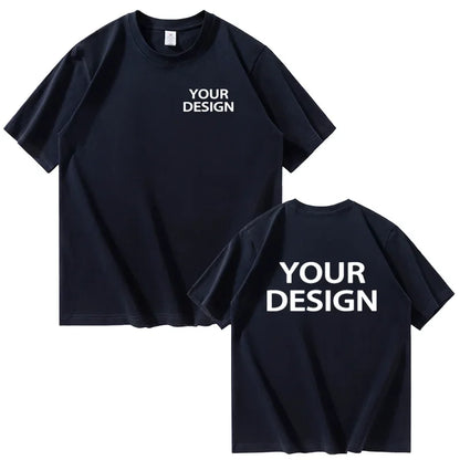 T-shirt i Bomull med Eget Tryck & Logotyp – Unisex, Lös Passform | XS–4XL