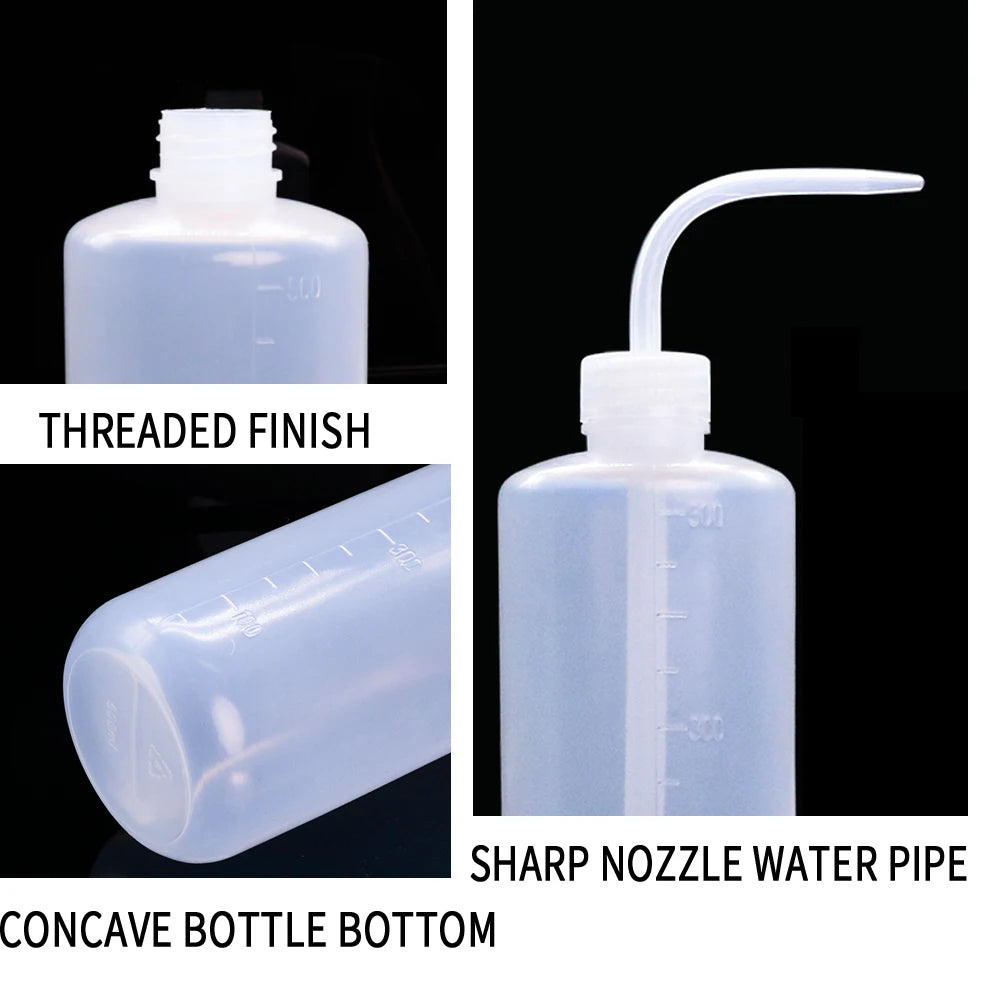 250/500ml Tattoo Wash Bottle Tattoo Squeeze Bottle Non-Spray Diffuser Bottle Green Soap Supply Lab Wash Bottle Tattoo Accessory