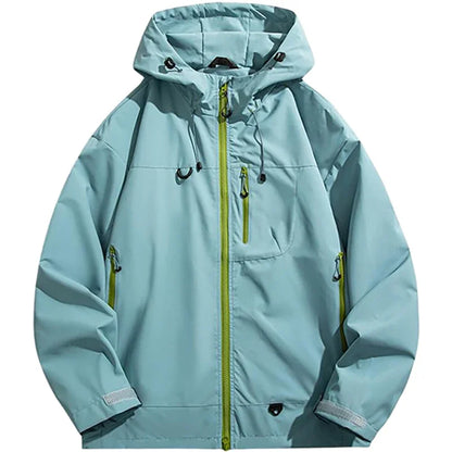 Unisex Softshell Hoodie – Vattentät Vindjämpa för Friluftsliv, Vandring & Klättring, 4 Färger