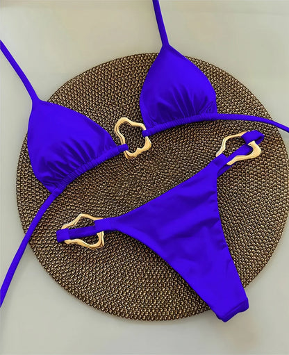 Sexy Halter Micro Bikini 2026 Women Swimsuit Solid Swimwear Thong Bikinis Set Brazilian Beach Wear Bathing Suit Biquini Female