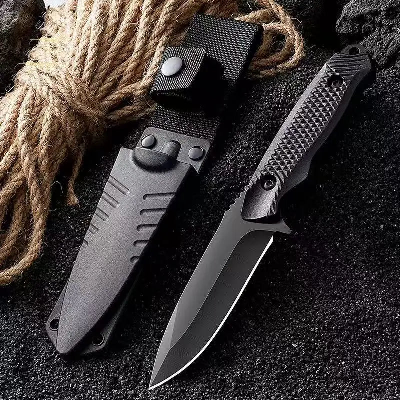 Durable High Hardness Fixed Blade Knife with Protective Sheath Outdoor Camping Fishing Cutting Utility Tool