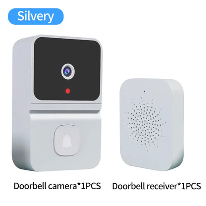 Trådlös WiFi Dörrklocka med HD-kamera – 133°/155°, IR-nattseende, Röstförvrängning, 800mAh, Gratis Molnlagring