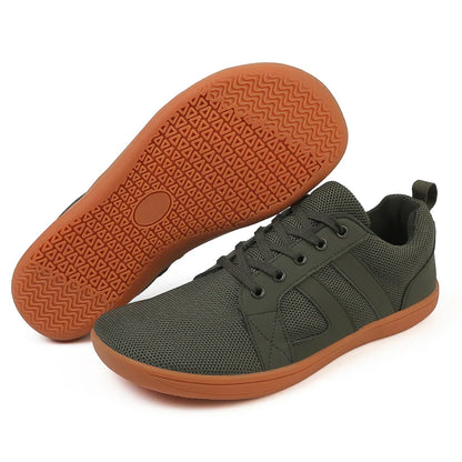 Men Barefoot Walking Wide Toe Box Zero Drop Minimalist Sneakers Non Slip Comfortable Walking Shoes Breathable Running Shoes