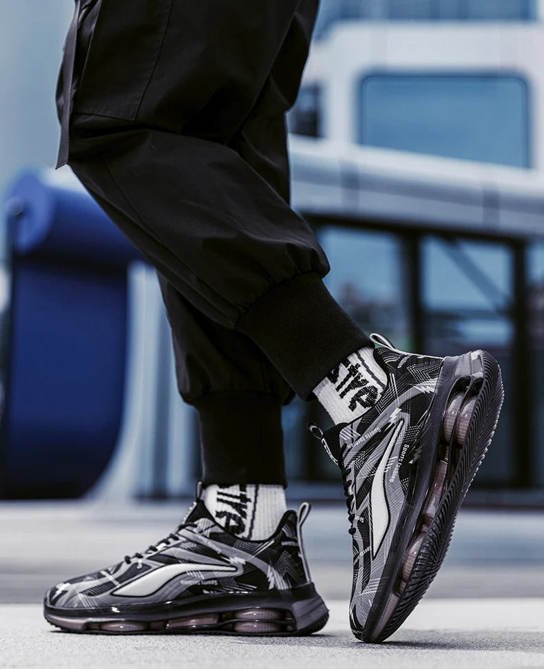 Men's Fashionable Basketball Shoes Air Cushioning Comfortable Non-Slip Breathable Shock-Absorbing Men's Outdoor Activities