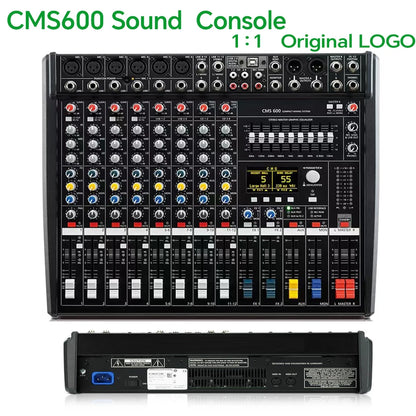 CMS600 ljudmixer med DSP-effekter och 48 V fantommatning