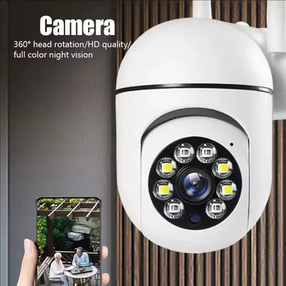 Wifi IP Camera 2MP Outdoor Security Surveillance Cameras AI Human Tracking Two Way Audio 4X Digital Zoom Night Vision Full Color