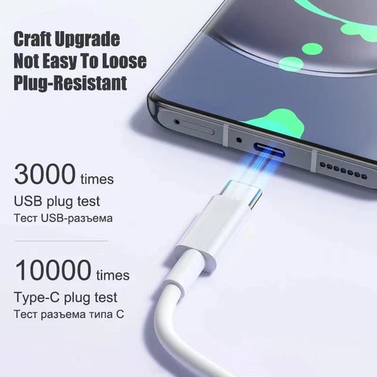 NNBILI 3- eller 4-pack USB-C Snabbladdningskabel – 100W PD, Kompatibel med Samsung, Xiaomi och iPhone 15/16