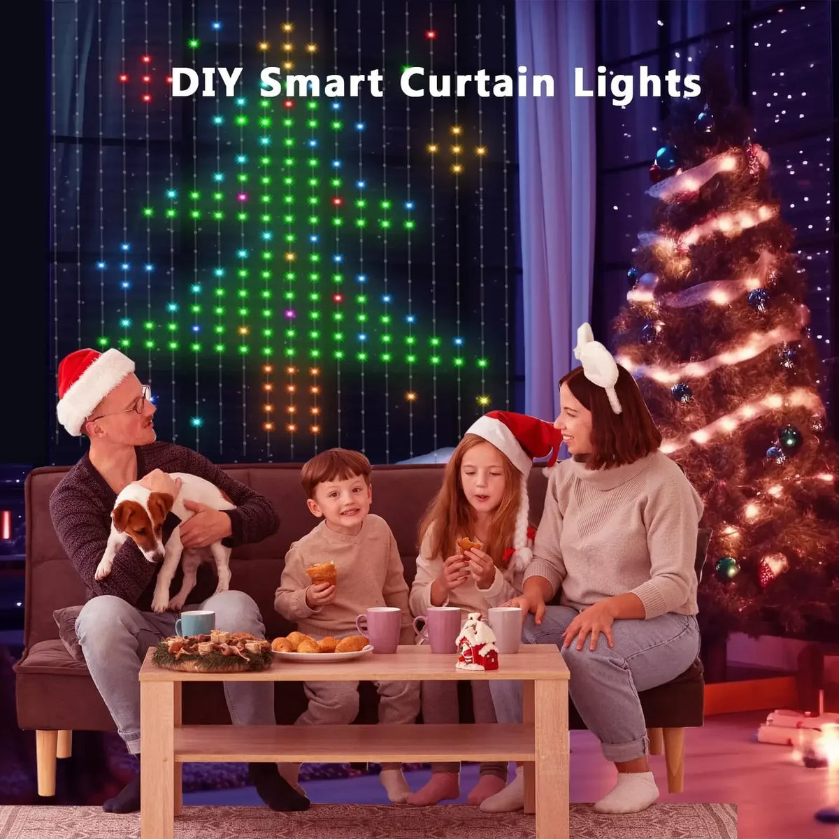 DIY LED-ljusgardin med appstyrning