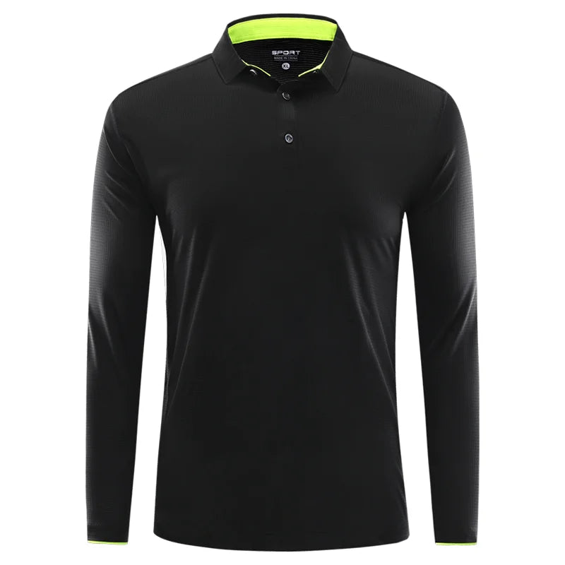 Långärmad Polo Snabbtork Eget Tryck & Brodyr – Lapelkrage | Reklamkläder & Profilprodukter