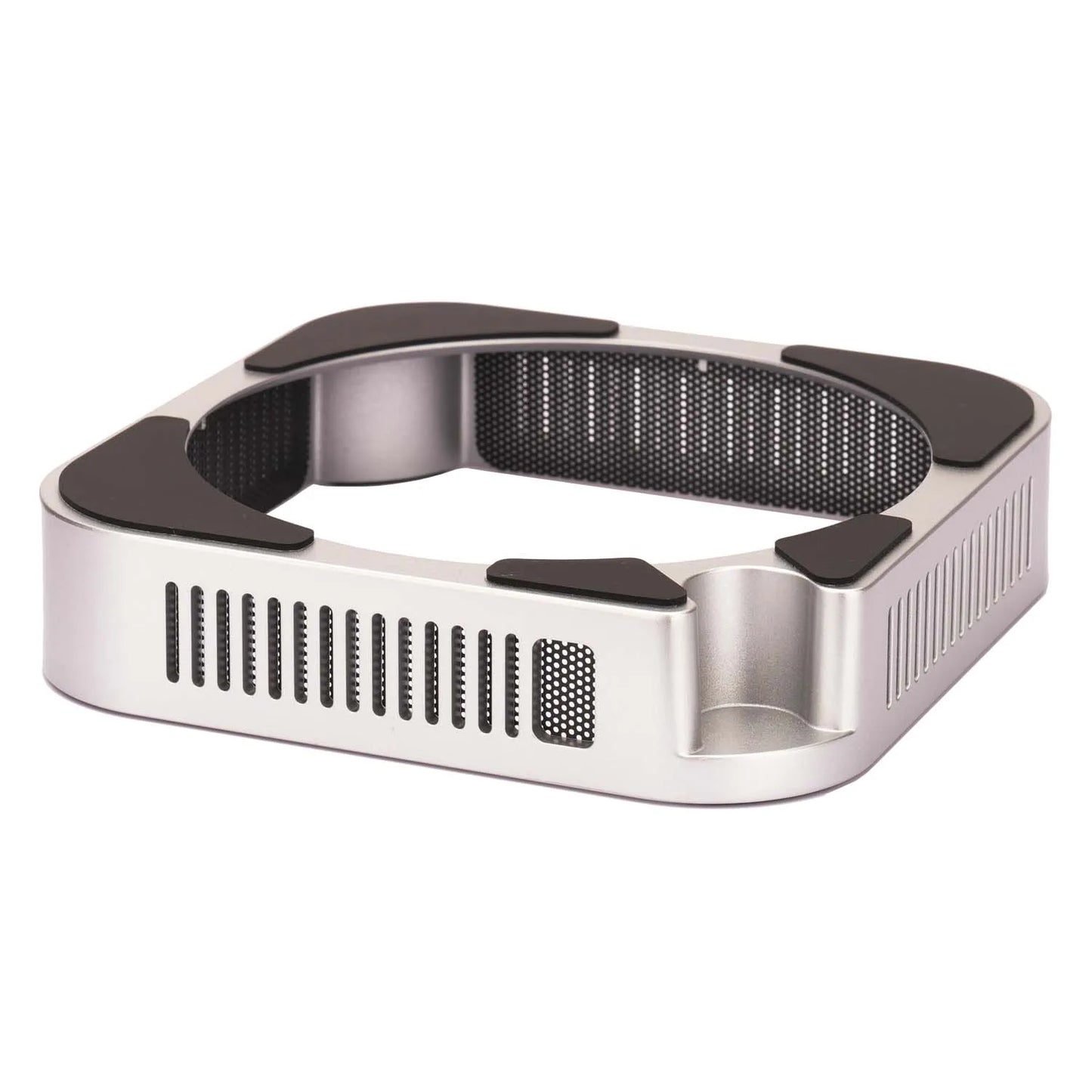 DOXONN Ställ för Mac Mini M4/M4 Pro – 360° Ventilation Dammskydd Halkfri Silikon PC+ABS Trådlöst Signal-vänlig, Silver
