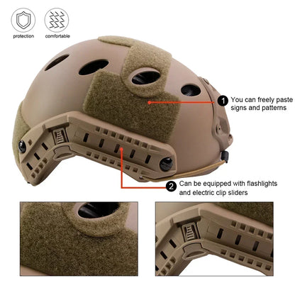 FAST Helmet Airsoft MH Hjälm ABS Outdoor PJ Skyddsutrustning