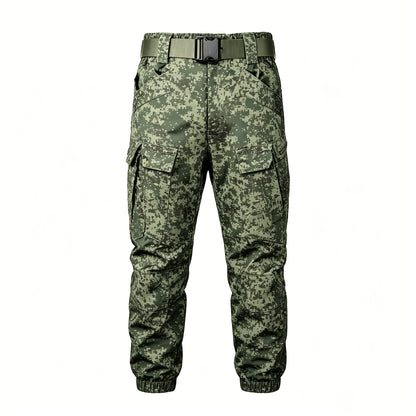Herr Militär Softshell Set 2026 – Fleece Jacka + Byxor Outdoor, Grå/Svart/Khaki/Kamouflage S–4XL