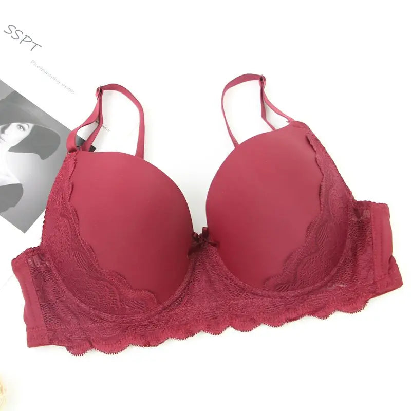 Push-up BH C-E Kupa Andningsbar Underkläder Plus Size Langerie