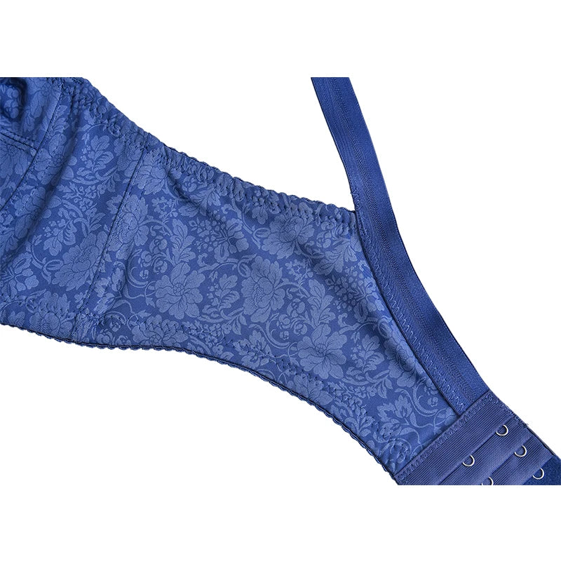 2024 Ny DEF-Cup BH Ultratunn Stickad Underkläder för Kvinnor Plus Size Lingerie