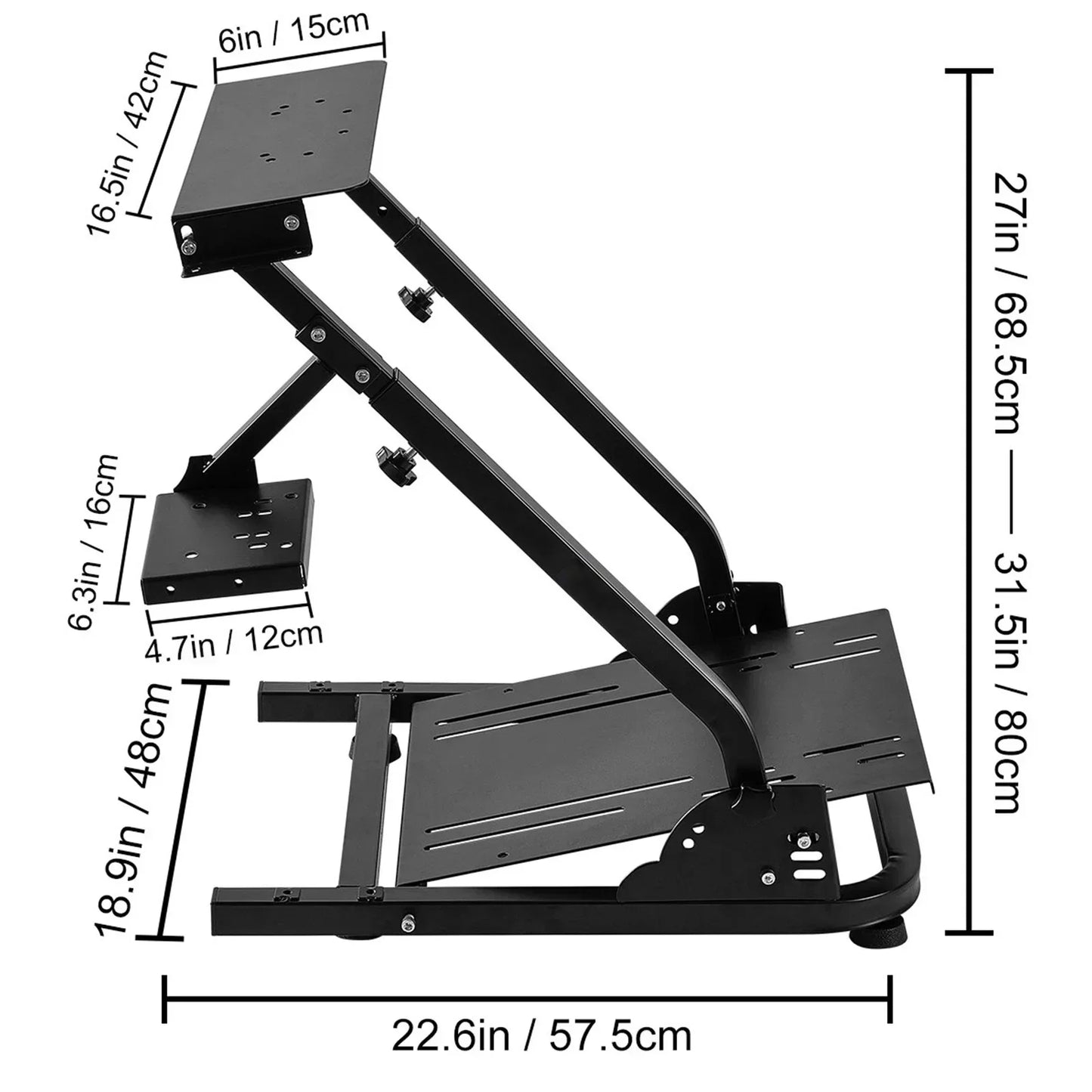 Racing Simulator Self-Career Steering Wheel Stand with Optional Shifter Mount for Xbox PS PlayStation for Logitech G27 G29 Gaming Wheel Stand Wheel Pedals