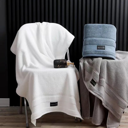 1/2/3pcs Grey Bath Towels Set for Adults - Absorbent Luxury Cotton Towels for Bathroom Home Hotel Beauty Salon Beach Gift Towels