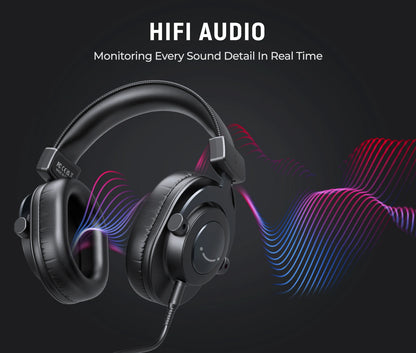 FIFINE Podcast Microphone Audio Mixer Headset Kit with Boom Arm for PC,Recording Studio Microphone for Youtube-K688/H8/Ampli1