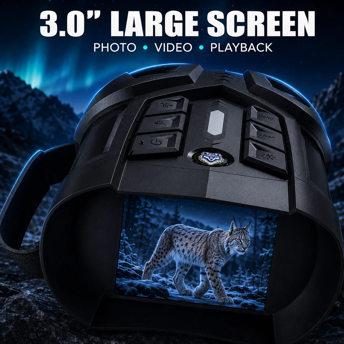 INSKAM digital nattkikare med 7-läges IR och 10× digital zoom
