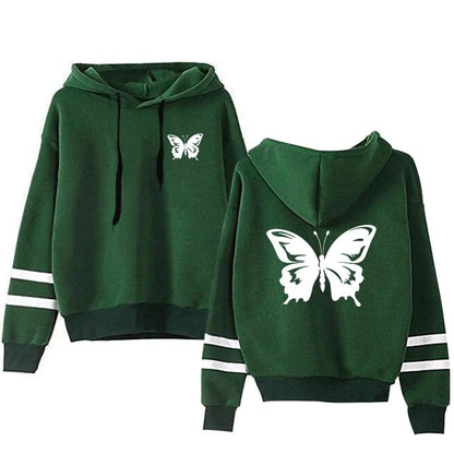Casual Daily Women Tracksuit Hoodies Quality Single Piece Stripe Sweatshirt and Sweatpants Comfort Outdoor Jogging Autumn Winter