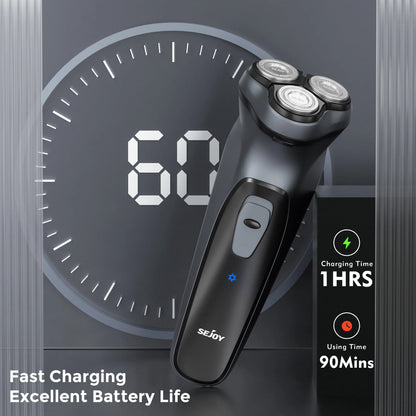 Sejoy elektrisk rakapparat med trimmer och USB-C-laddning