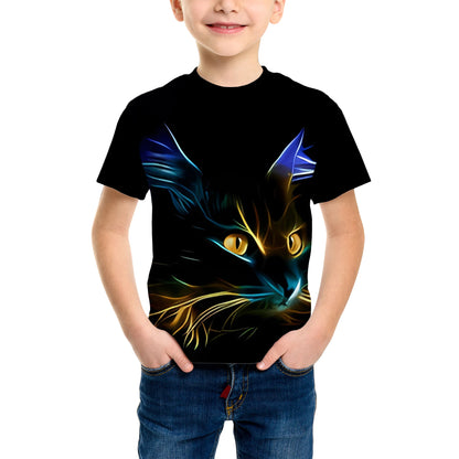 Casual Game Pattern Children's T-Shirt Boy Tops Baby Summer Short Sleeve Clothes Kids 3-12 Years Tees Novelty Children T-Shirt
