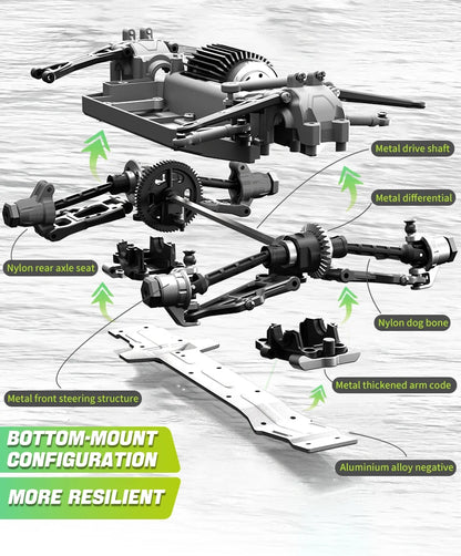 Teeggi 1:16 RC-bil 4WD 7.4V