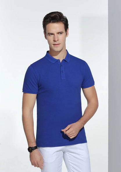Polo-shirt med Eget Tryck eller Logotyp – 100% Bomull, Unisex S–6XL (Asian)