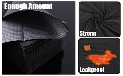 250/125/50/20pcs Black Tattoo Cleaning Wipes Pad Disposable Dental Piercing Bibs Waterproof Sheets Paper Tattoo Accessories