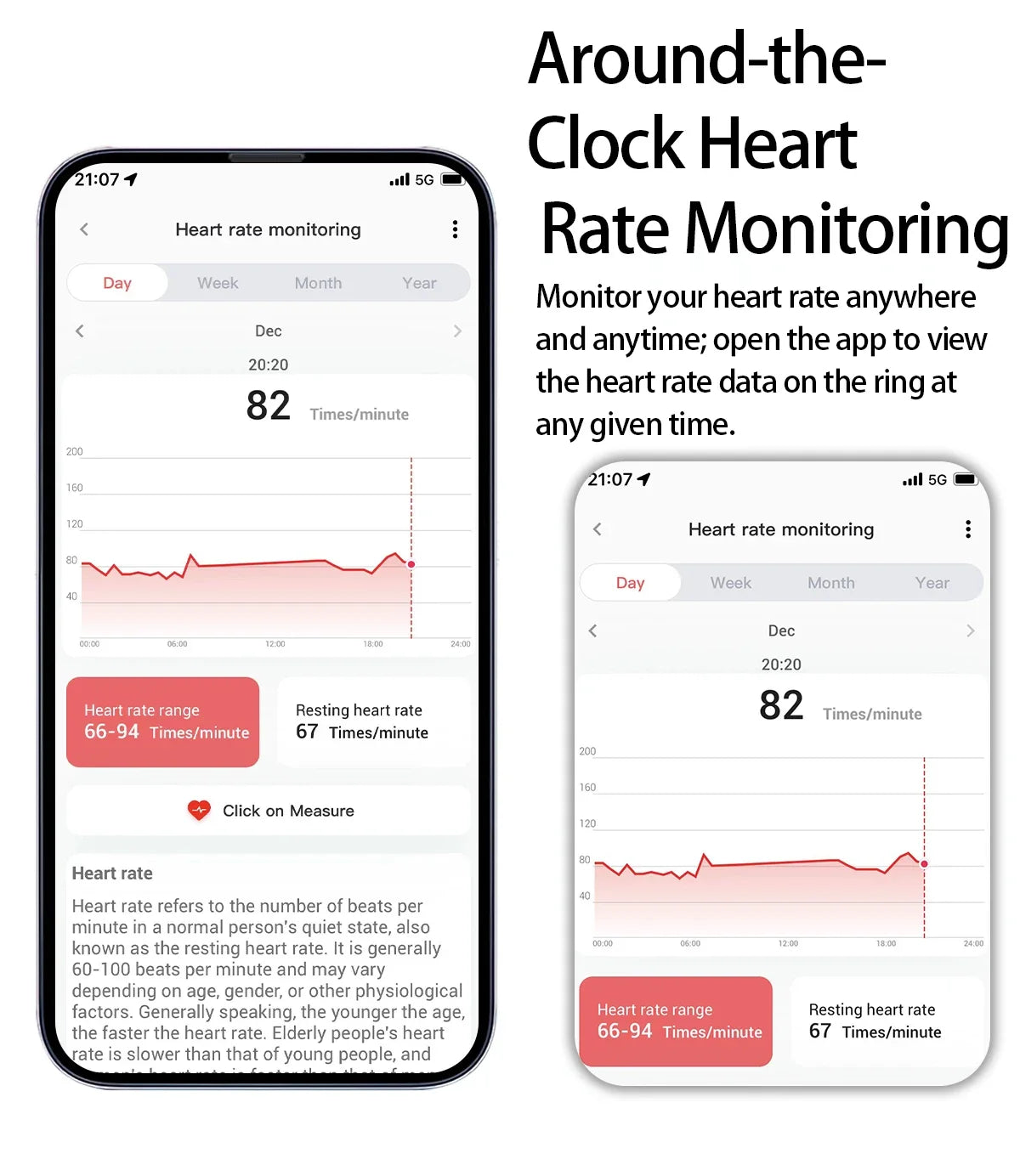 Smart Ring Men Heart Rate Blood Oxygen Pressure Monitor Smartring for Women Sleep Fitness Tracker New