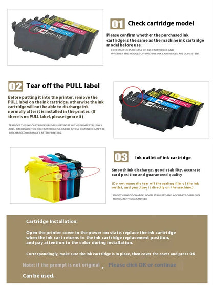 T603XL-kompatibla bläckpatroner för Epson – 4 eller 5-pack