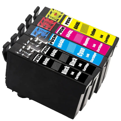 604XL-kompatibla bläckpatroner för Epson – 4, 5 eller 8-pack