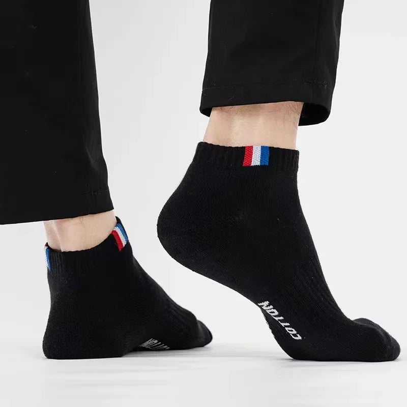Herr Ankelstrumpor i Bomull 1–50-pack – Andningsbara, Tunna, Sport & Vardag, EU 38–45