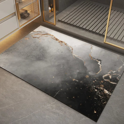 Bathroom Carpet Home Decoration Bath Absorbent Marbling Floor Mat Toilet Rug Doormat Non-slip Foot Mats Alfombra De Baño 양탄자