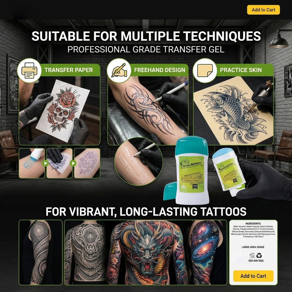 60g Tattoo Transfer Gel Rotatable Long Lasting Transfer Ointment Stencil Primer Cream Gel for Tattoo Stencil Transfer Paper Soap