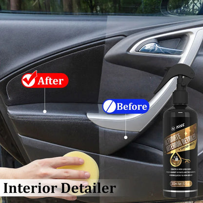 AIVC Interior Detailer Leather plastic Rubber Dressing Ceramic Black Shine Trim Restorer Car Auto Polish Cleaning Products